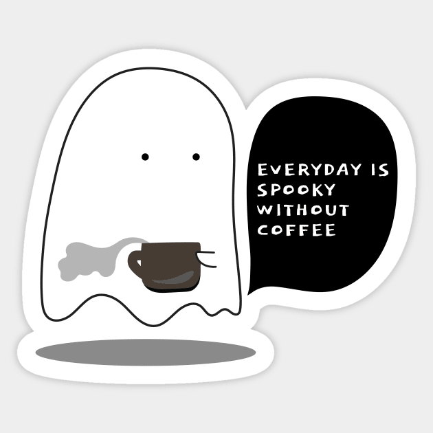 Spooky Day without Coffee Sticker by SallySunday